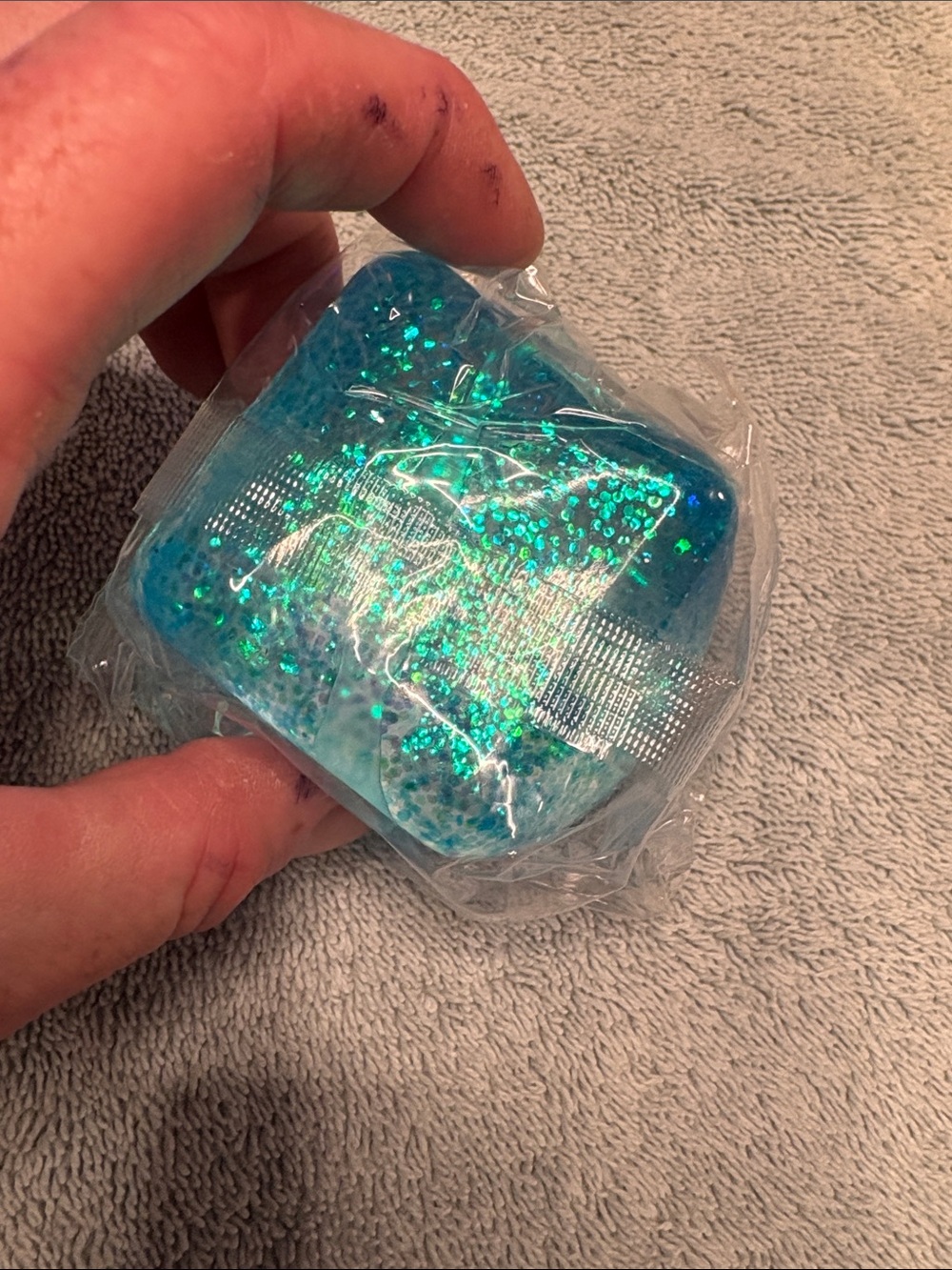 Blue Glitter Squishy